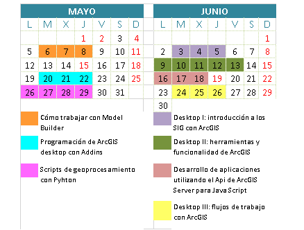 Calendario mayo-junio