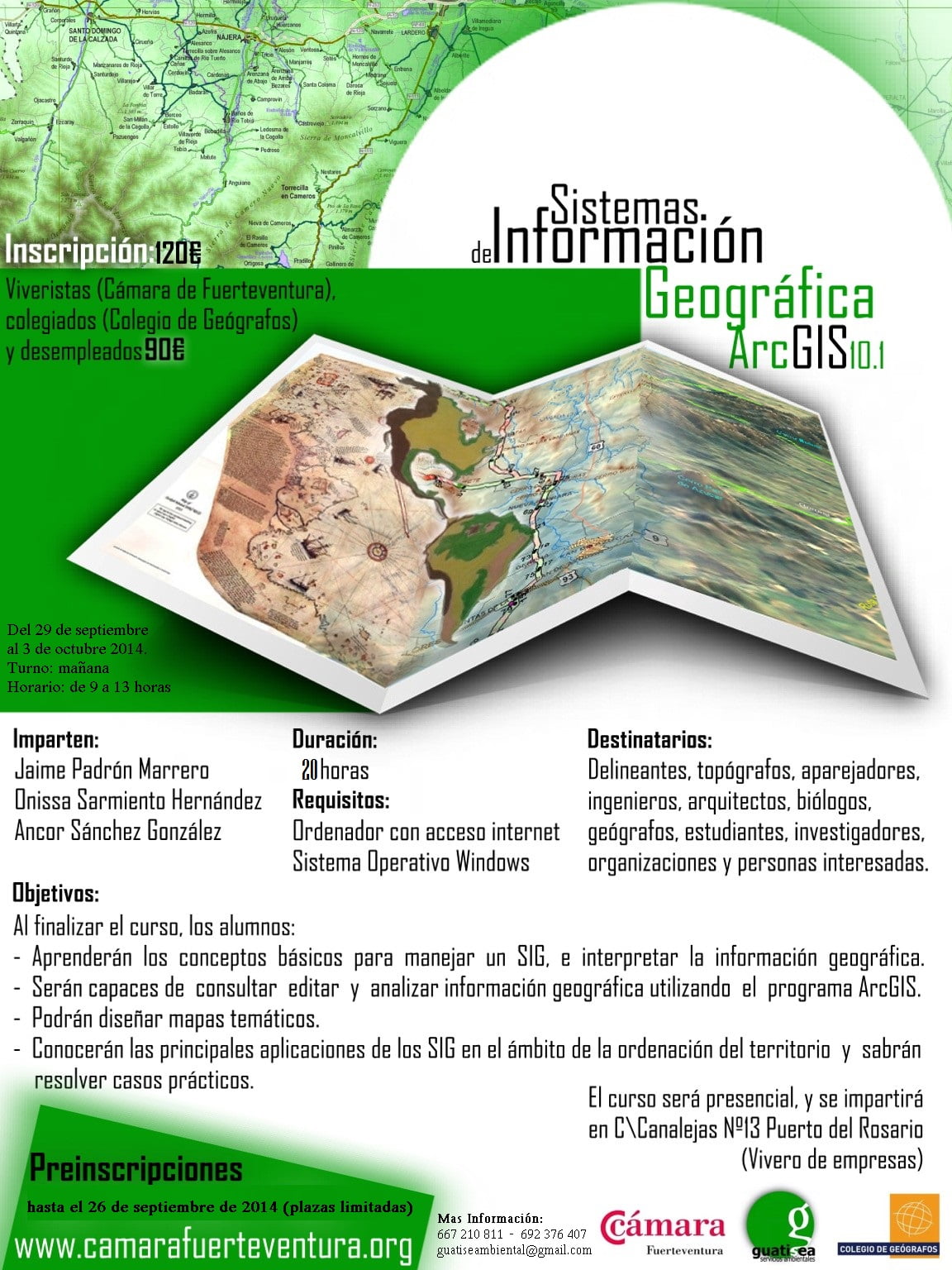 cartel curso guatisea ArcGIS