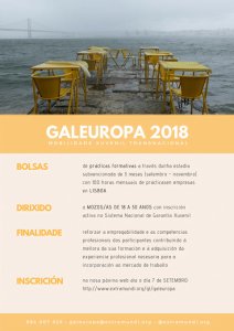 Cartel GALEUROPA - Estancias en Lisboa