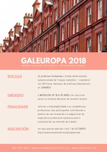 Cartel GALEUROPA - Estancias en Londres